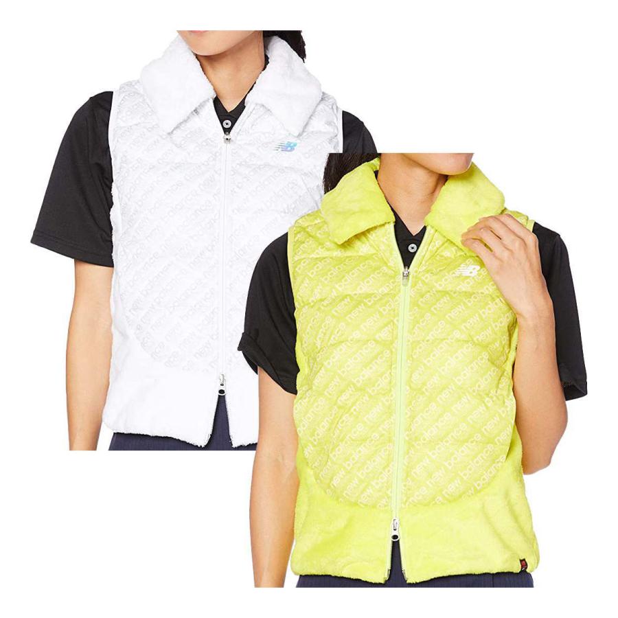 レディース ニューバランス ゴルフ ボア中綿ベスト タイポグラフィ