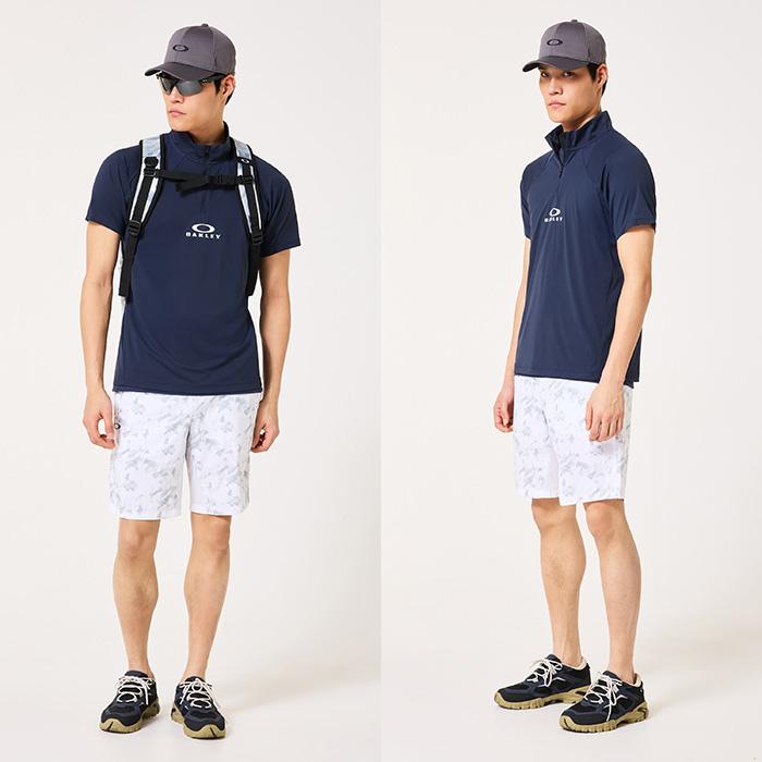 OAKLEY（オークリー） 半袖 モックネックシャツ ハーフジップシャツ