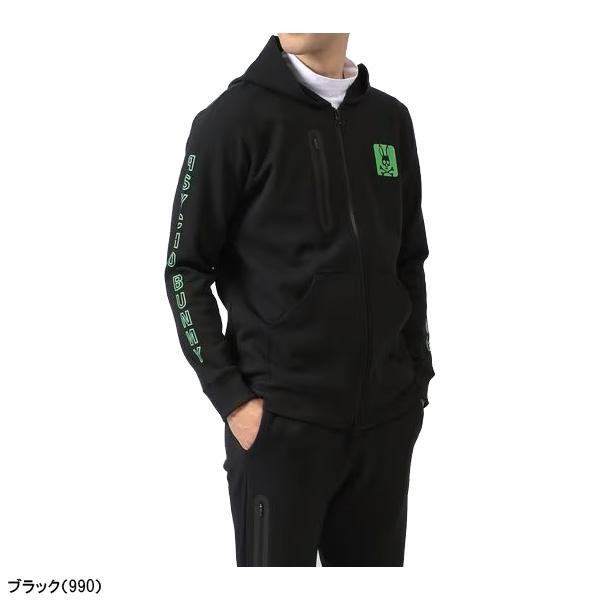 Psycho Bunny サイコバニー 長袖 フルジップ ポリエステルニット