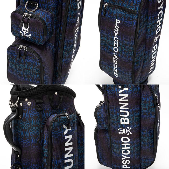 サイコバニー BLOCK PB 9.0型 キャディバッグ PBMG3FC4 Psycho Bunny サイコバニー BLOCK PB 9.0型 キャディバッグ