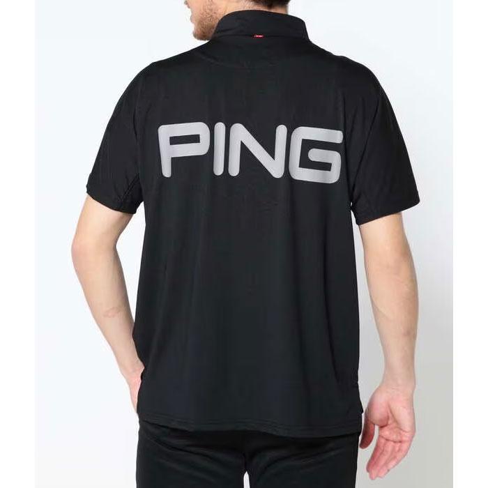 PING アドエルム ストレッチニット半袖ハイネックインナーシャツ / L PING（ピン） ゴルフ アドエルム ニュージャージ 半袖 ハイネック