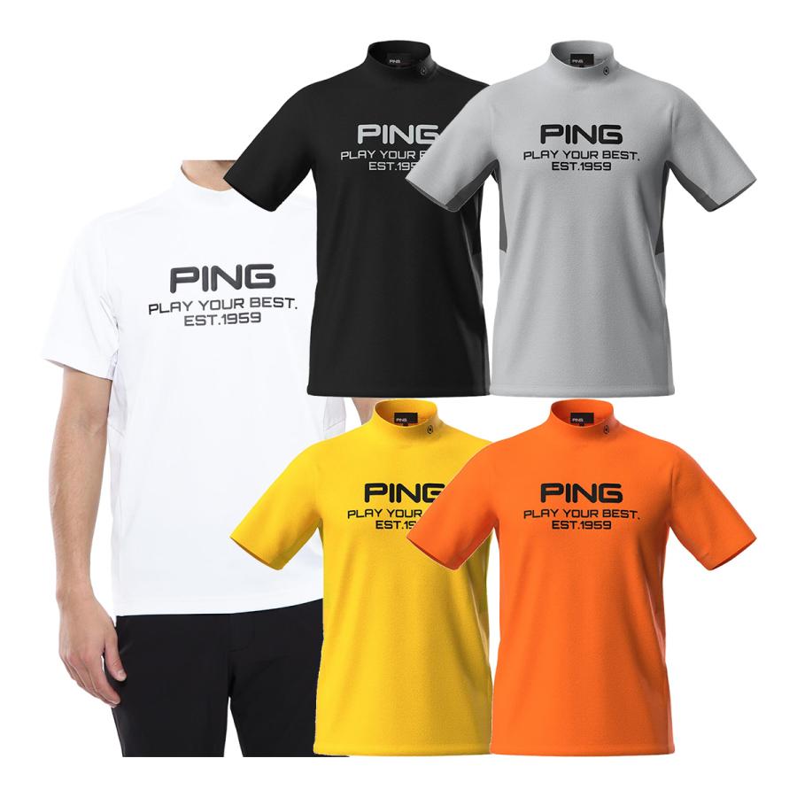 PING（ピン） アパレル ゴルフウェア 半袖 ハイネックシャツ