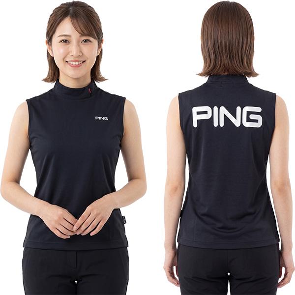 PING（ピン） レディース ゴルフ クールコアノースリーブハイネック