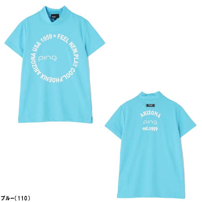 PING レディース ピン ゴルフ ポリエステル カノコ 10色 半袖 PING レディース ピン ゴルフ ポリエステル カノコ 10色 半袖