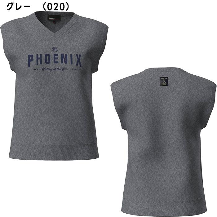 レディース ピン ゴルフ デニムライクニット／カノコ レイヤード ツインニット 622-5274900 ゴルフウェア トップス 2025年秋冬モデル PING GOLF_1