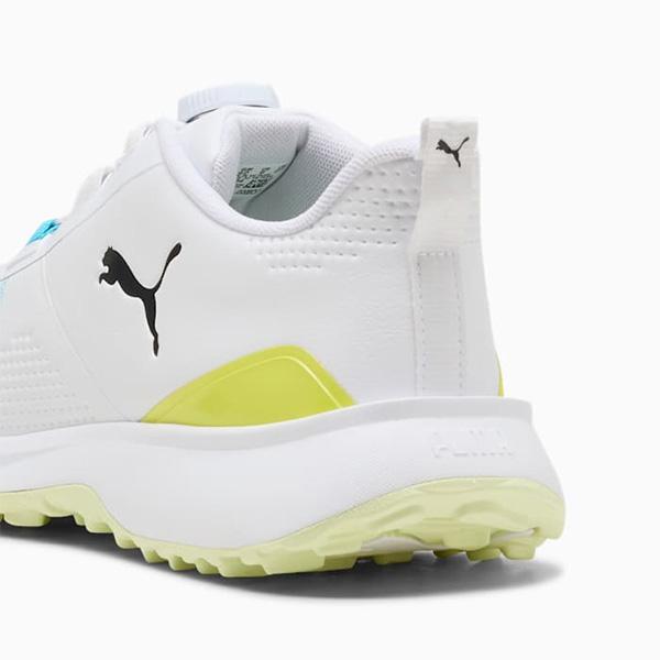Puma Speed ゴルフシューズ ホワイト/イエロー PUMA（プーマ） ゴルフ ゴルフシューズ フュージョングリップ 6 エヴォ