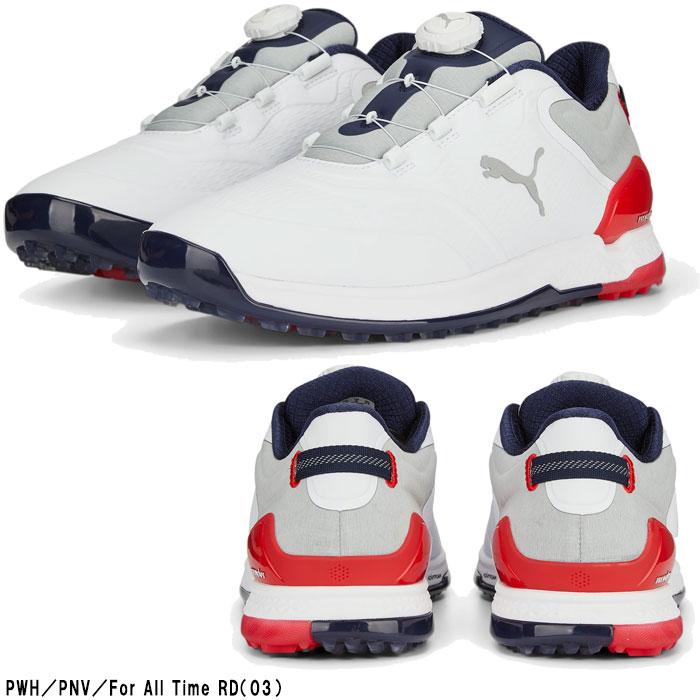 プーマ ゴルフシューズ プロアダプト アルファキャット 2.0 ディスク ラバーソール スパイクレス シューズ 377526 