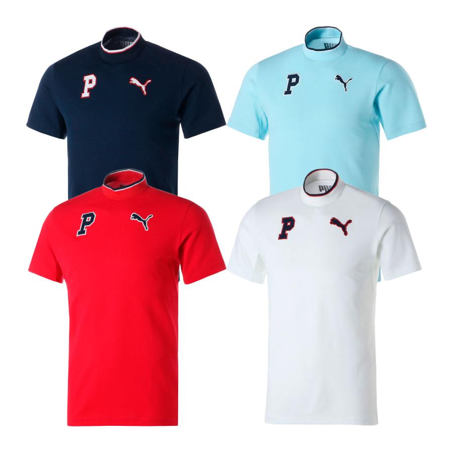 PUMA（プーマ） ゴルフ RIB 半袖 モックネック ポロシャツ 622421