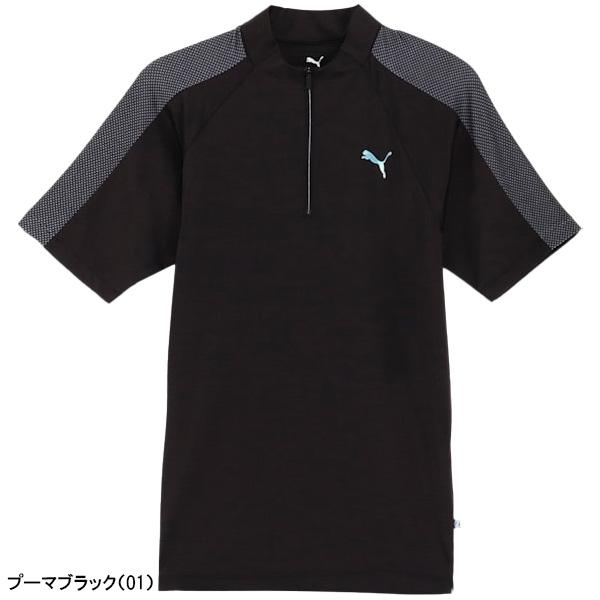 PUMA（プーマ） ゴルフ 半袖 モックネックシャツ PF テック ライン