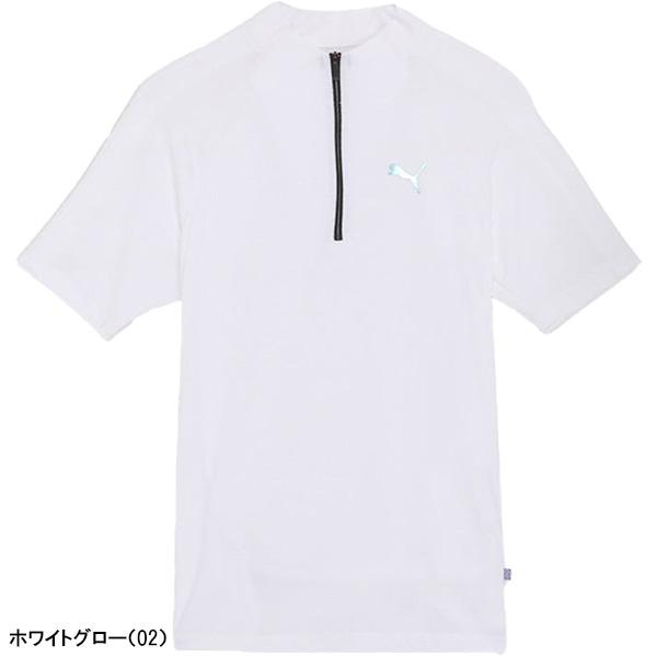 PUMA（プーマ） ゴルフ 半袖 モックネックシャツ PF テック ライン