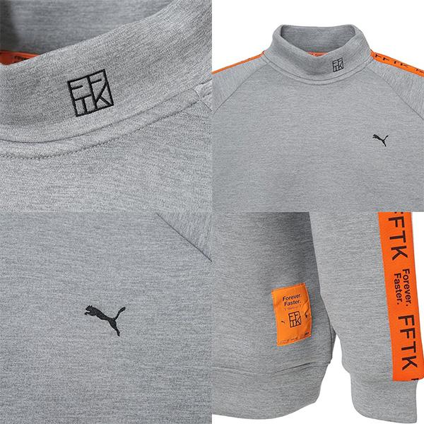 PUMA（プーマ） ゴルフ PUMA×FFTK ビッグラベル 長袖 モックネック