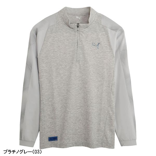 PUMA（プーマ） ゴルフ 長袖 ハーフジップシャツ CG ジク T7 ジップ