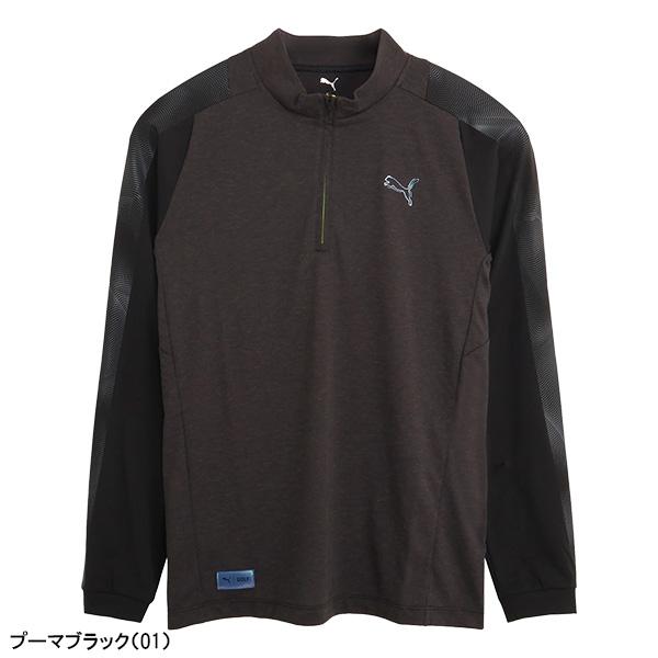 PUMA（プーマ） ゴルフ 長袖 ハーフジップシャツ CG ジク T7 ジップ