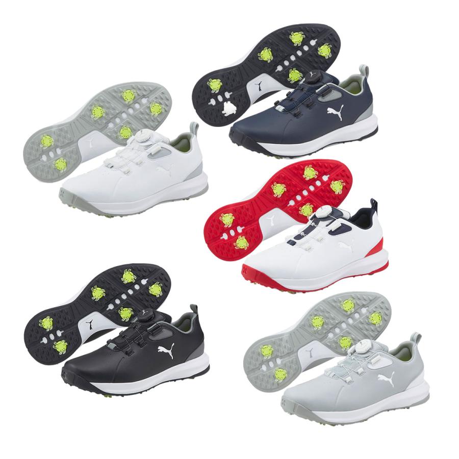 Puma ゴルフシューズ 195029-04ホワイト/レッド／ネービー プーマPUMAプーマ フュージョン FX ディスク 195029-04｜男の