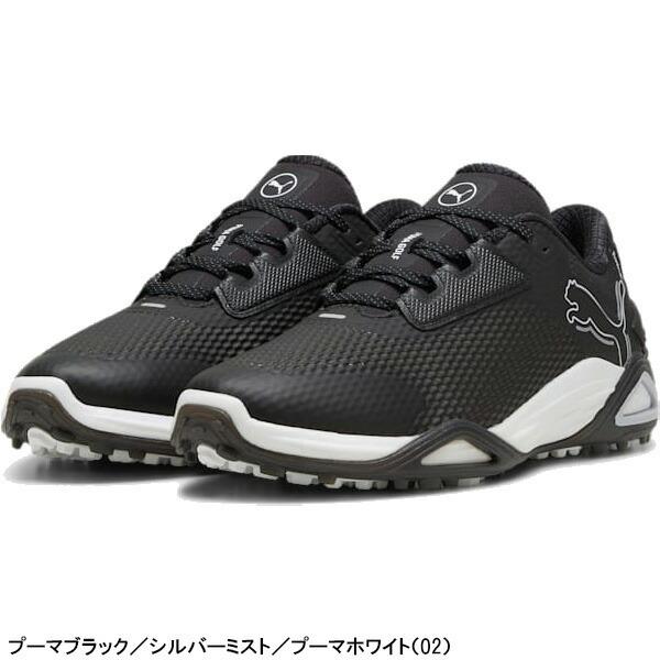 美品プーマゴルフシューズ ニトロ　310219　26.5　黒　シューズケース付 PUMA プーマ ゴルフシューズ シャドウキャットニトロ ディスク