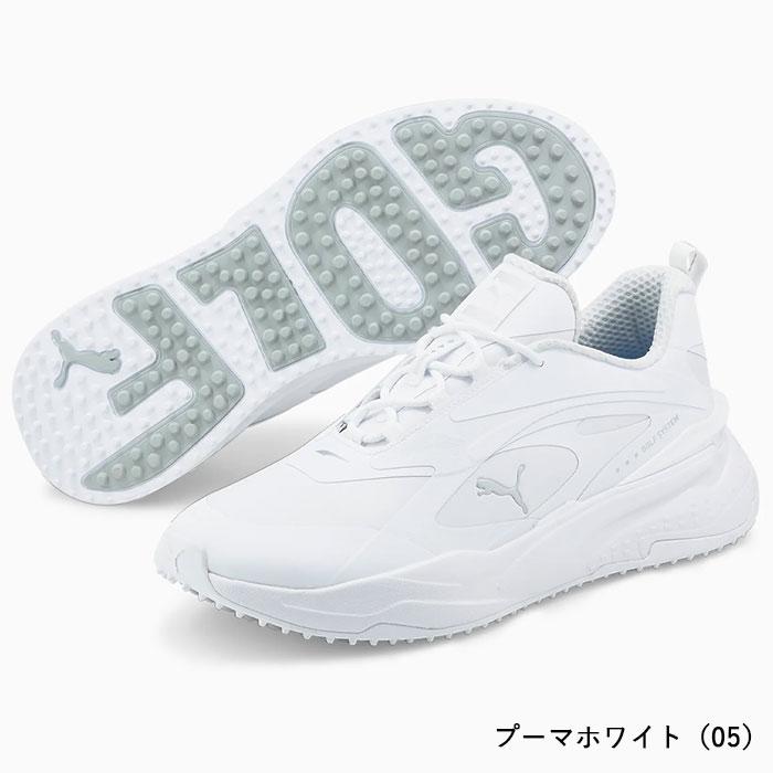 新品【PUMA】プーマ ゴルフ　ラバーアウトソール スパイクレス シューズ ゴルフシューズ スパイクレスGS ファスト ラバーアウトソール376357 01