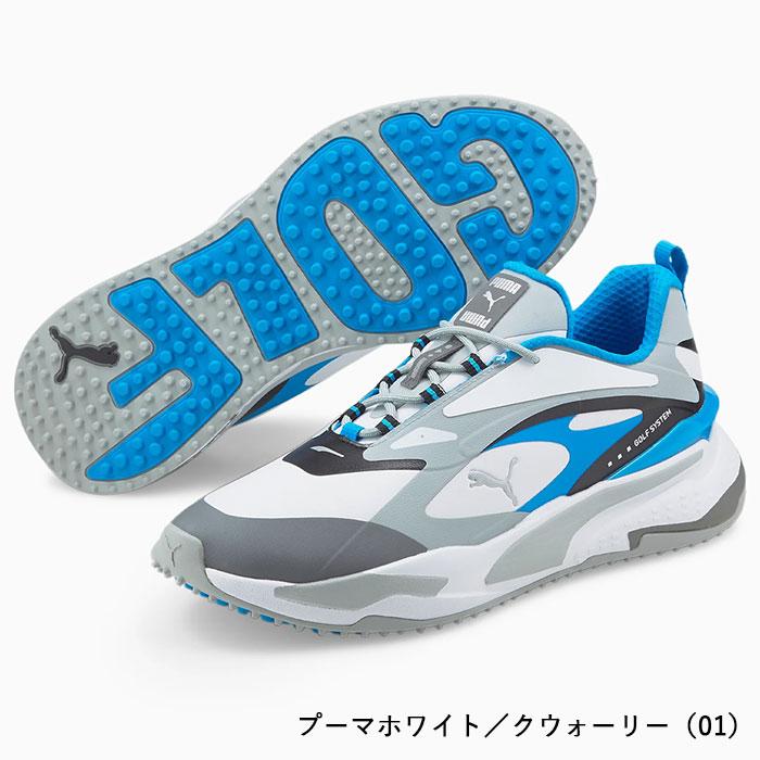 新品【PUMA】プーマ ゴルフ　ラバーアウトソール スパイクレス シューズ PUMA プーマ ゴルフシューズ GS ファスト ラバーアウトソール