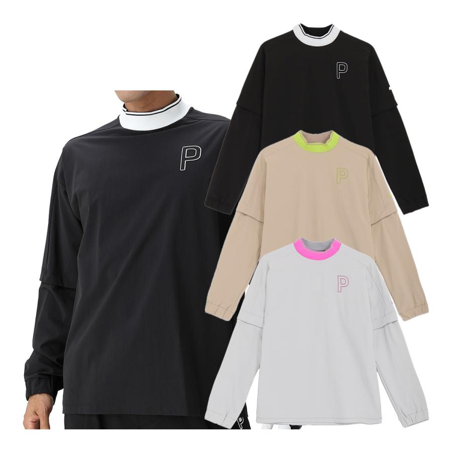 PUMA（プーマ） ゴルフ 長袖 半袖 プルオーバー P 4WAY ストレッチ
