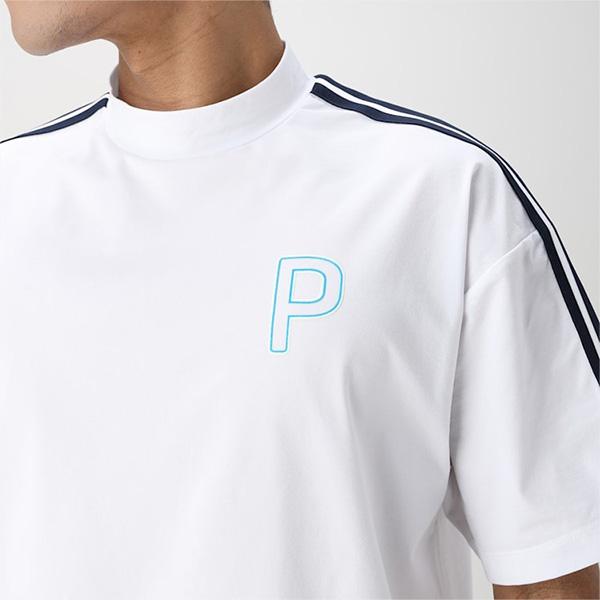 PUMA プーマ ゴルフ 半袖 モックネックシャツ P ストレッチ テープライン リラックス メンズ 627608 トップス ゴルフウェア ...