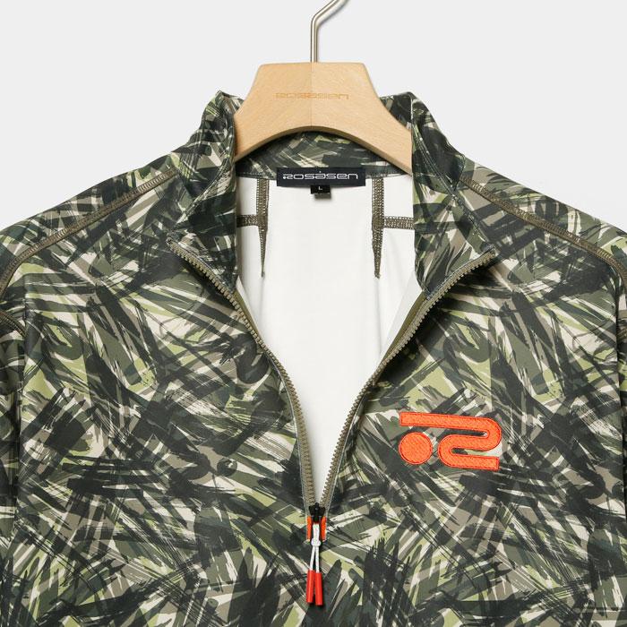 M　上着36 Rosasen ロサーセン ゴルフ 長袖シャツ 高機能グラフィティ 迷彩