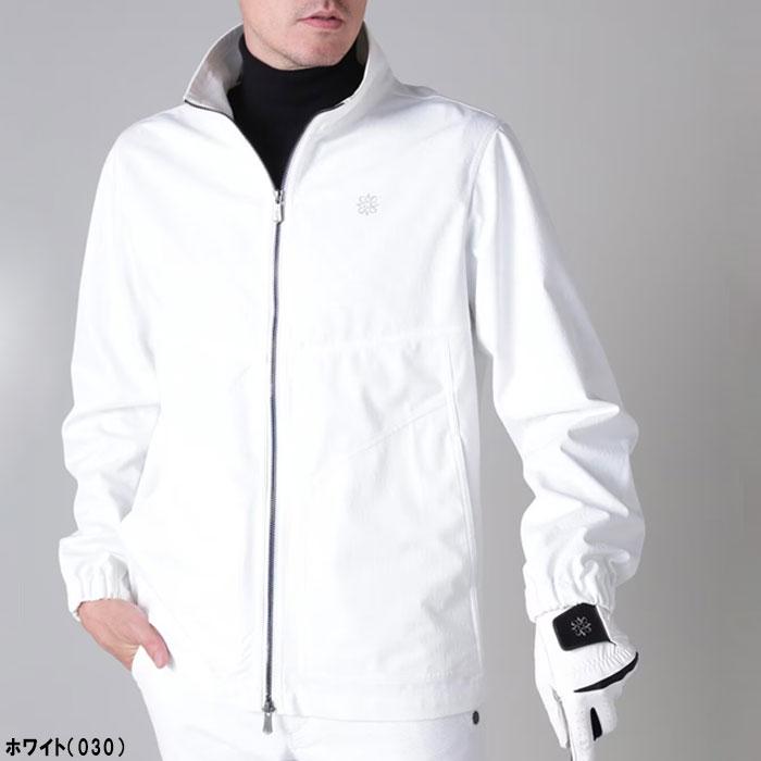 St ANDREWS セントアンドリュース　ホワイト　ブルゾン　アウター　ゴルフ St ANDREWS セントアンドリュース STAモノグラムエンボス ボンディング