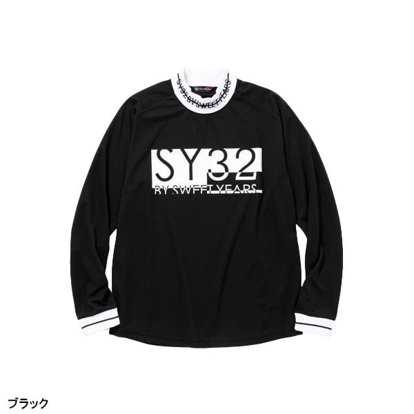 SY32 by SWEET YEARS 長袖 SYG モックネックシャツ メンズ SYG-22SP012 ロングスリーブT トップス ゴルフウェア 春夏モデル 春夏ウェア｜s-puresuto｜06