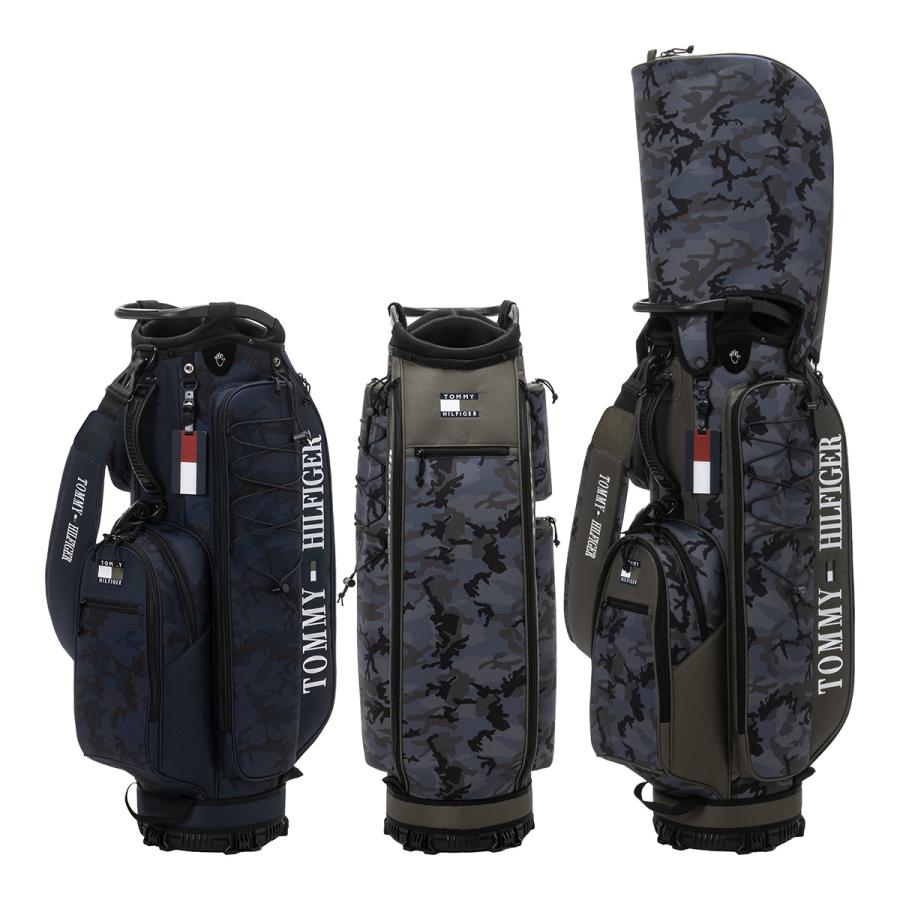 トミーヒルフィガー キャディバッグ ミリタリー THMG3FC6 TOMMY HILFIGER GOLF トミー ヒルフィガー ゴルフ 9.0型