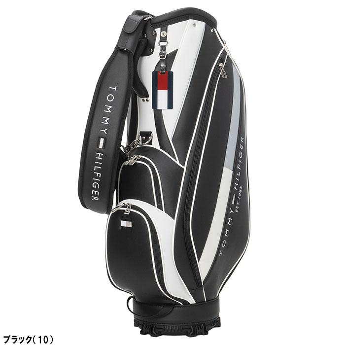 トミーヒルフィガー カート キャディバッグ thmg4sc5 【9.0型】 黒 TOMMY HILFIGER GOLF（トミー ヒルフィガー ゴルフ） トミー