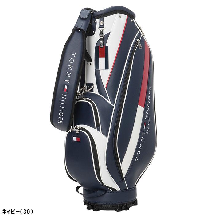 トミーヒルフィガー カート キャディバッグ thmg4sc5 【9.0型】 黒 TOMMY HILFIGER GOLF（トミー ヒルフィガー ゴルフ） トミー