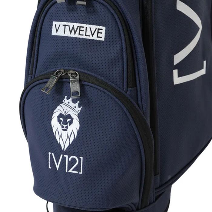 新品未使用！高級V12 総柄ブルー着せ替えキャディバッグ8.5型 St ANDREWS - エナメル キャディバッグ 8.5型 | ブルー | ユニセックス