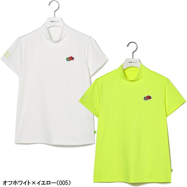 VIVA HEART ビバハート 半袖 モックネック シャツ 2枚セット VIVA HEART レディース ビバハート フルーツオブザルーム コラボ