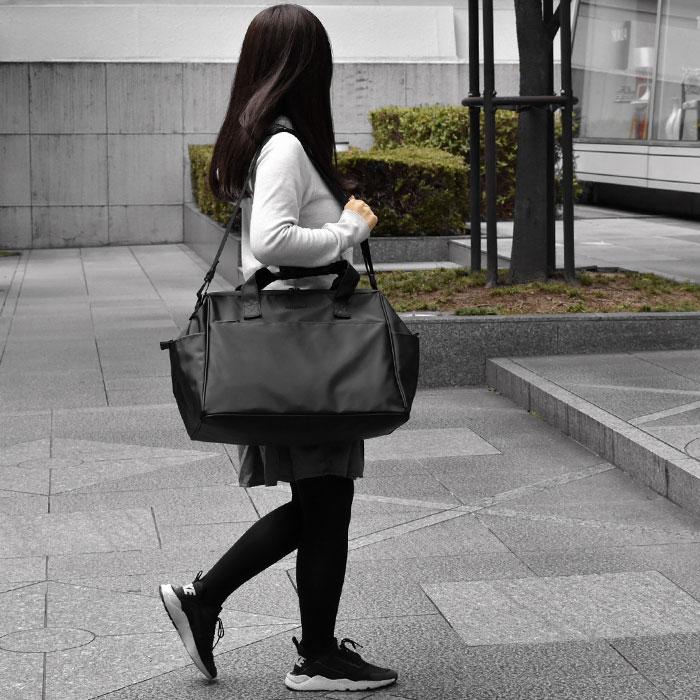 ボストンバッグ メンズ おしゃれ 大容量 旅行用 修学旅行 Anello アネロ At C3351 Ness マットコーティング ポリキャンバス がま口 2way キャリーオンバッグ 素晴らしい