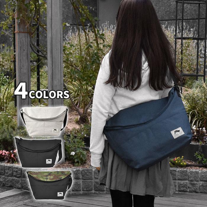 ショルダーバッグ レディース 斜めがけ おしゃれ 大きめ 大容量 ナイロンキャンバス 口折れショルダーバッグ Ema Bag 026 Rana ラナ 通販 Yahoo ショッピング