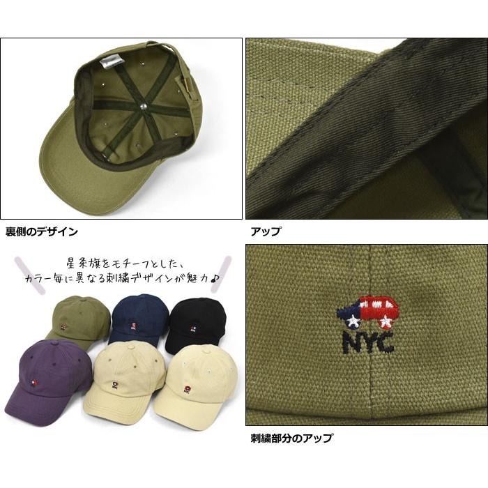 キャップ 帽子 メンズ おしゃれ キャンバス 星条旗モチーフ ロー