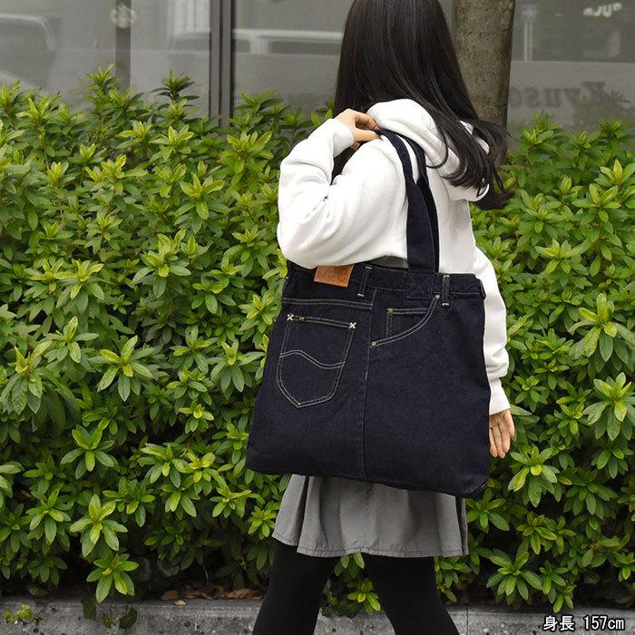 Lee リー トートバッグ レディース おしゃれ 大きめ A4 リメイク