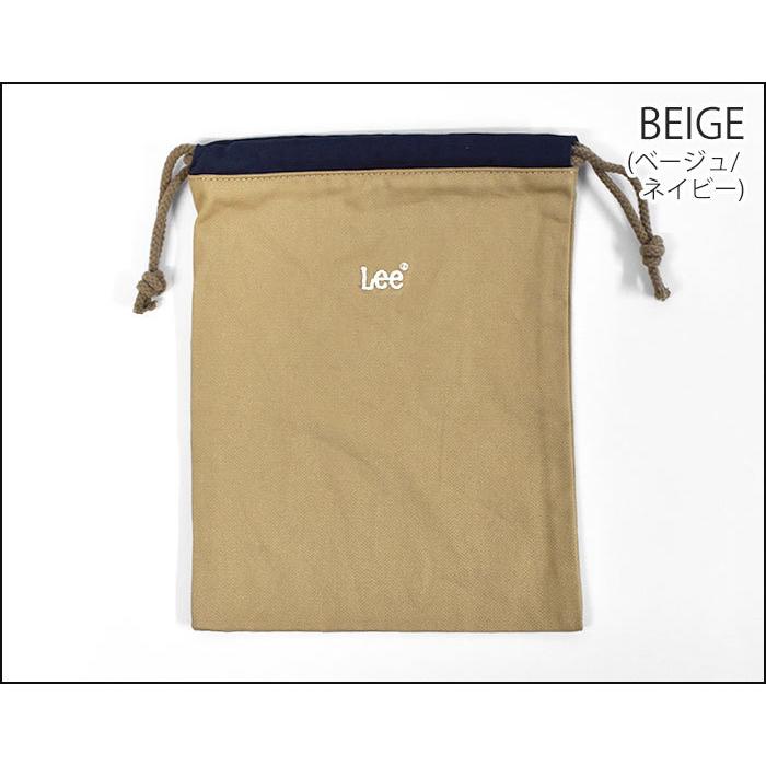 Lee（リー） 巾着 巾着袋 巾着ポーチ 中 体操着入れ 体操着袋 体操服