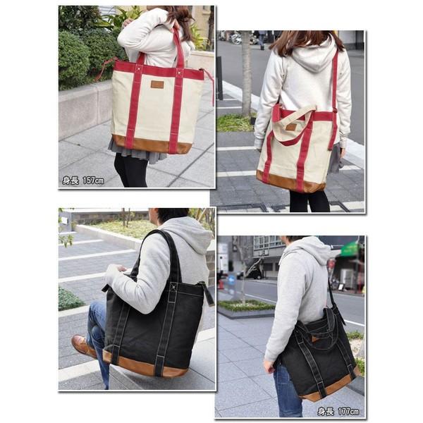 トートバッグ メンズ おしゃれ 大きめ A4 キャンバス ステッチ 2way