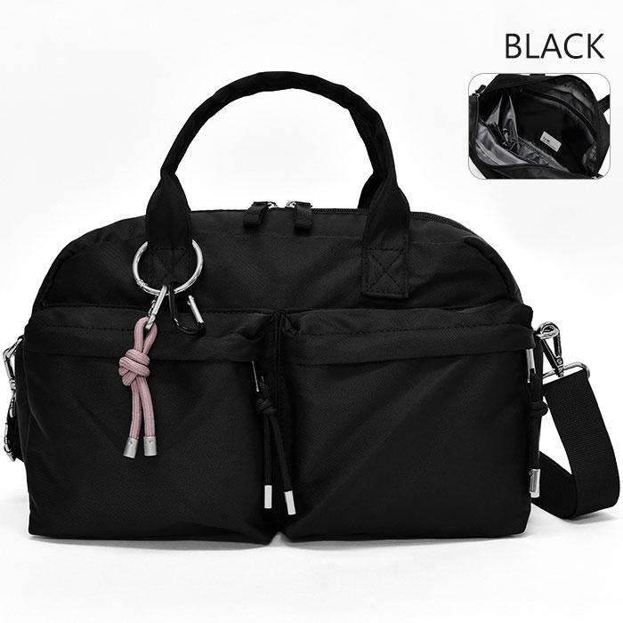 【美品】NORDISK ボストンバッグ 2way NJORD M ナイロン 黒 L.R.M（エル・アール・エム） ナイロン 2WAY ミニボストンバッグ 10P