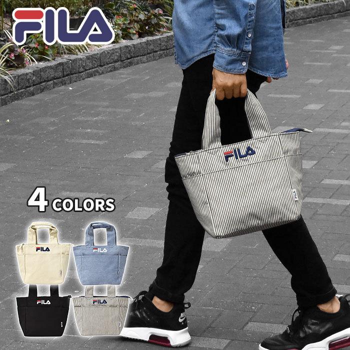 トートバッグ メンズ おしゃれ 小さめ 布 Fila フィラ キャンバス デニム ミニ 21新商品