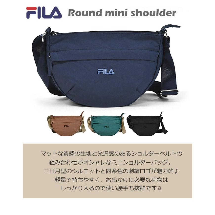 FILA フィラ ミニショルダーバッグ ショルダーバッグ レディース 斜めがけ おしゃれ 小さめ 軽量 ラウンド 撥水 ナイロン フェス バッグ ペットボトル入る｜s-rana｜06