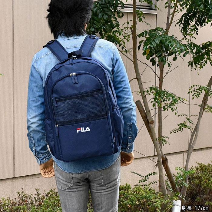 FILA フィラ リュック リュックサック レディース おしゃれ 大人 通勤 通学 軽量 軽い A4 黒 大容量 旅行 登山 キャンプ スポーツ ブランド ポリキャンバス｜s-rana｜13