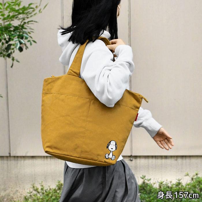 SNOOPY スヌーピー キャンバス ビッグ トートバッグ レディース