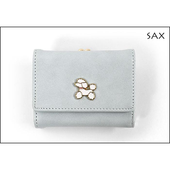 プードル ミニ財布 財布 レディース 小さめ 三つ折り財布