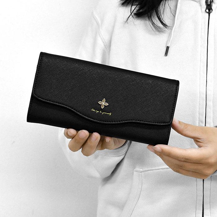 フルール 花 長財布 財布 レディース フラップ かぶせ 大人