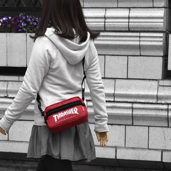 ショルダーバッグ メンズ 斜めがけ おしゃれ 小さめ Thrasher スラッシャー ポリキャンバス カラーロゴ 2way ミニショルダーバッグ Thrsg400 Thrasher Bag 14 M Rana ラナ 通販 Yahoo ショッピング