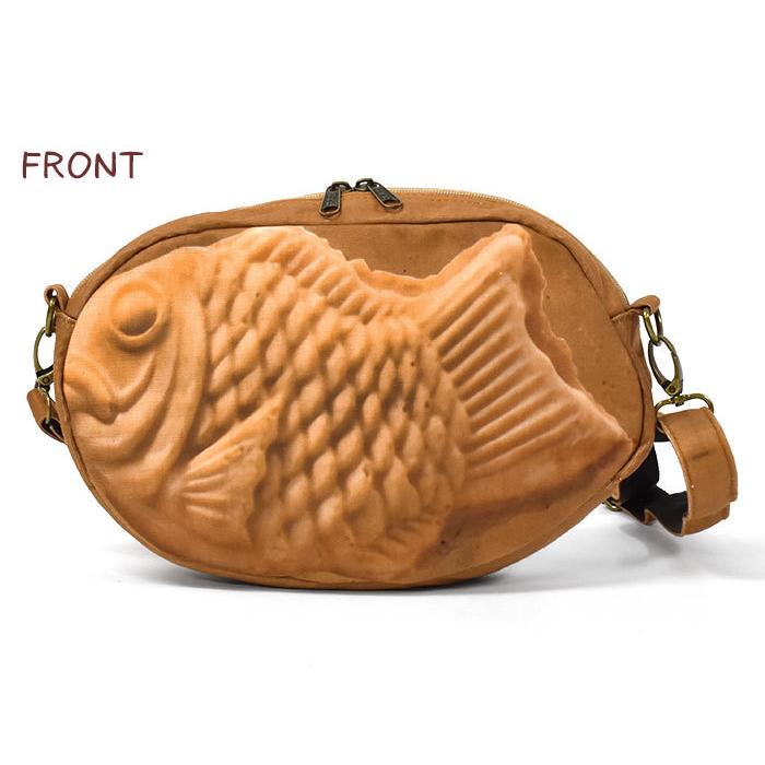 ショルダーバッグ メンズ 斜めがけ おしゃれ 小さめ たいやき たい焼き