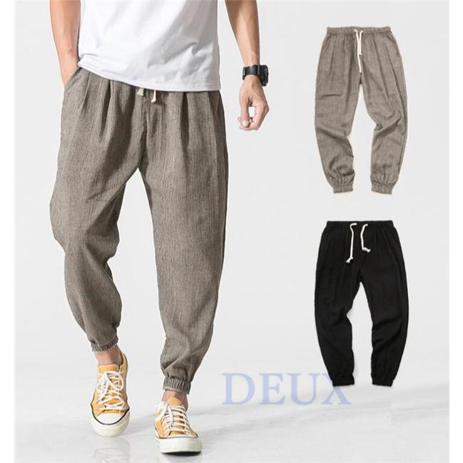 サルエルパンツ 綿麻パンツ メンズ ジョガーパンツ ハレムパンツ リネン 夏 サマーパンツ カジュアル ボトムス イージーパンツ Deux0224 Deux 通販 Yahoo ショッピング