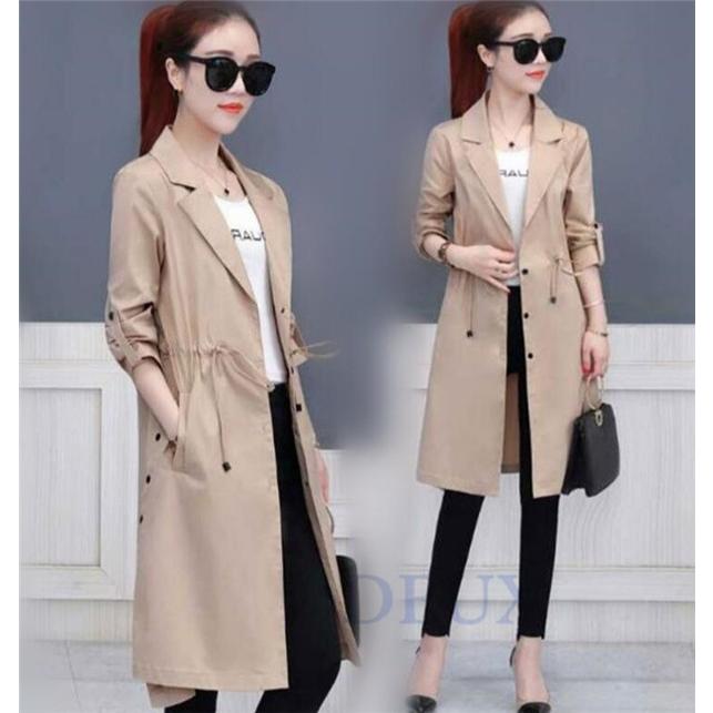 トレンチコート レディース スプリングコート チェスター 秋 ロング丈 アウター コート Deux0249 Deux 通販 Yahoo ショッピング