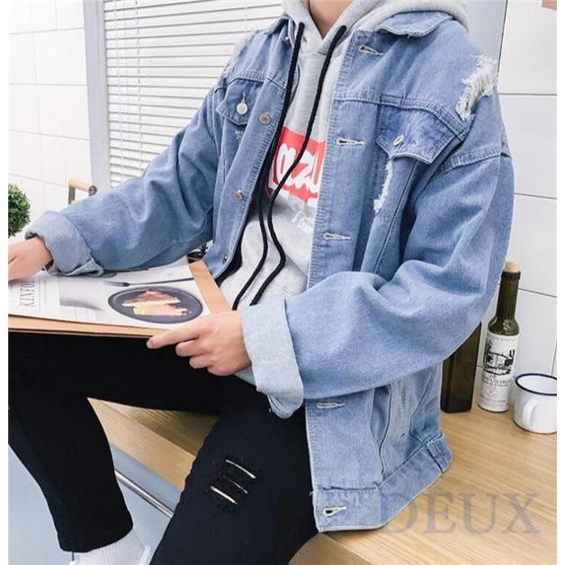 デニムジャケット メンズ 秋 春 ジャケット Gジャン アウター ゆったり Deux0316 Deux 通販 Yahoo ショッピング