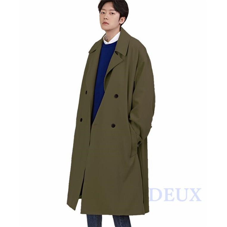 トレンチコート メンズ ロング丈 アウター 秋 ピーコート Pコート ジャケット チェスターコート ビジネスコート Deux0459 Deux 通販 Yahoo ショッピング